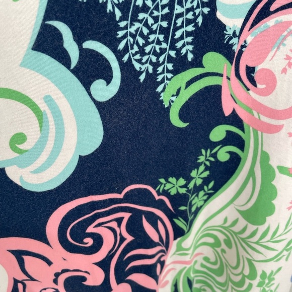 Talbots Multicolor Sleeveless Paisley Print Twist Back Maxi Dress, size small - Picture 7 of 11